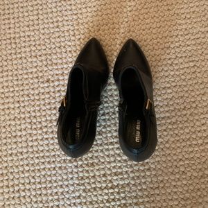 Black Miu Miu Ankle Boots